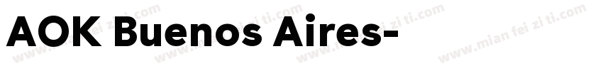 AOK Buenos Aires字体转换